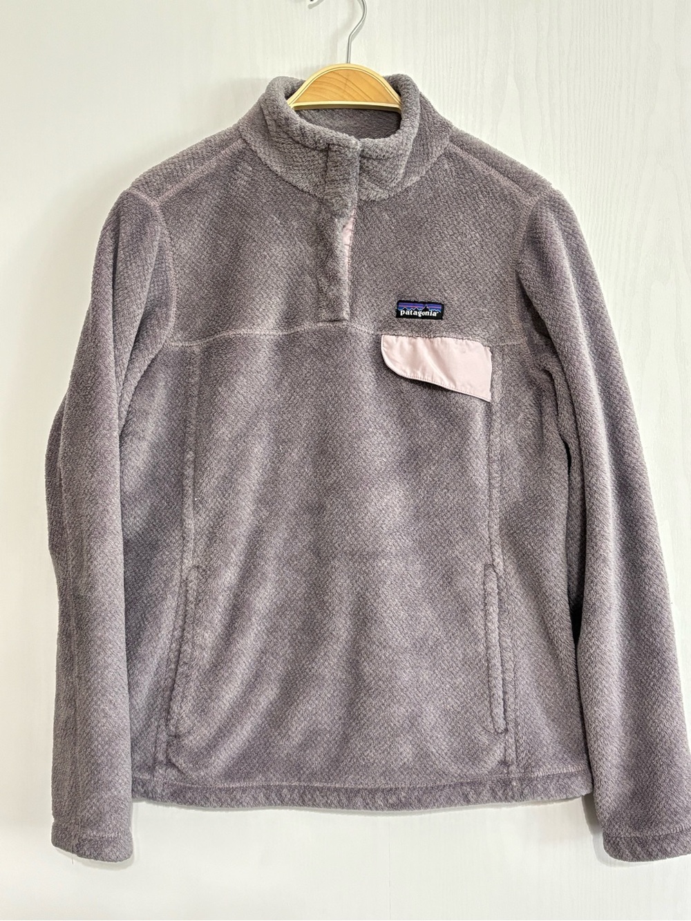 Patagonia Re-Tool Snap-T Pullover Womens Purple Polartec Fleece